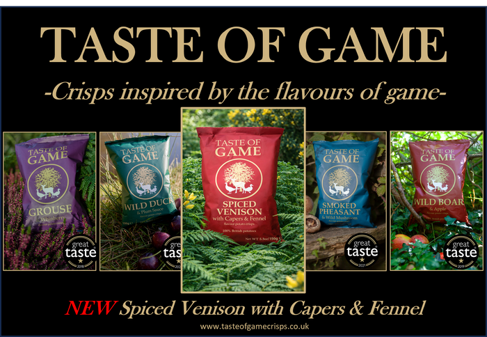 Spiced Venison with Capers & Fennel Crisps 150g (Case of 12)