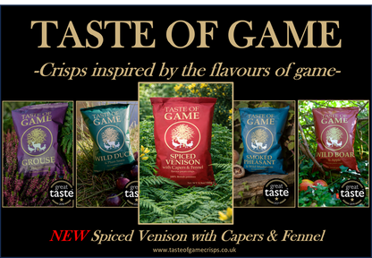 Spiced Venison with Capers & Fennel Crisps 150g (Case of 12)