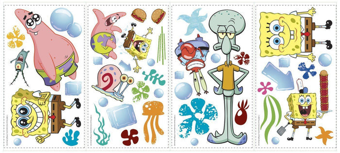 Spongebob Squarepants Peel And Stick Wall Decals - EonShoppee
