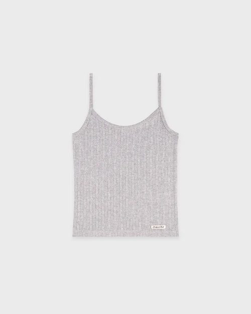 Sporty & Rich Signature Logo Pointelle Tank