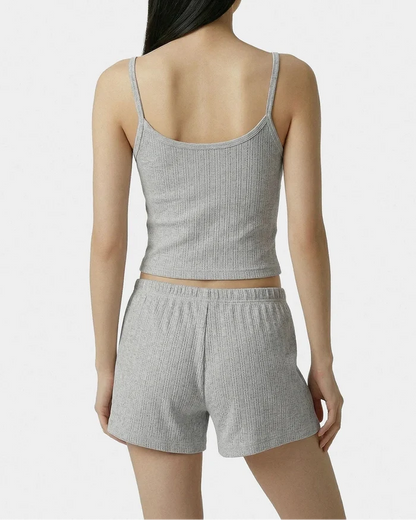 Sporty & Rich Signature Logo Pointelle Tank