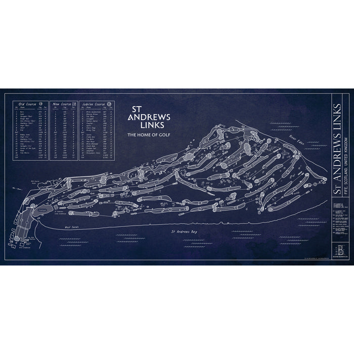 St Andrews Master Map: Old, New, and Jubilee Courses