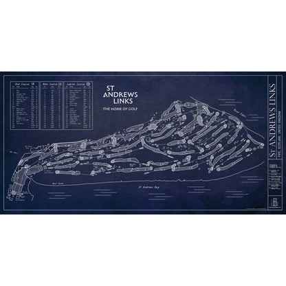 St Andrews Master Map: Old, New, and Jubilee Courses