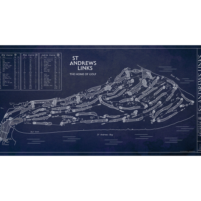 St Andrews Master Map: Old, New, and Jubilee Courses