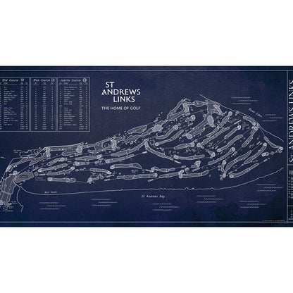 St Andrews Master Map: Old, New, and Jubilee Courses