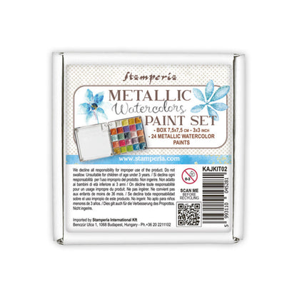 Stamperia - Watercolor Kit - Metallic. Available at Embellish Away in Bowmanville Ontario Canada.