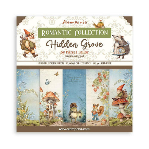 Stamperia 12x12 Scrapbooking Pad - Hidden Grove