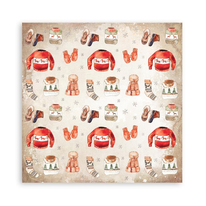Stamperia Double-Sided Paper Pad 6"X6" 10/Pkg - Home for the Holidays