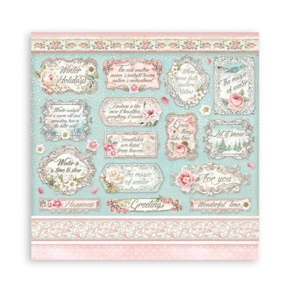 Stamperia Double-Sided Paper Pad 6"X6" 10/Pkg Sweet Winter