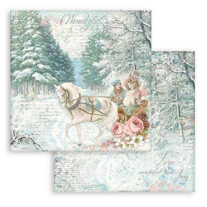 Stamperia Double-Sided Paper Pad 6"X6" 10/Pkg Sweet Winter