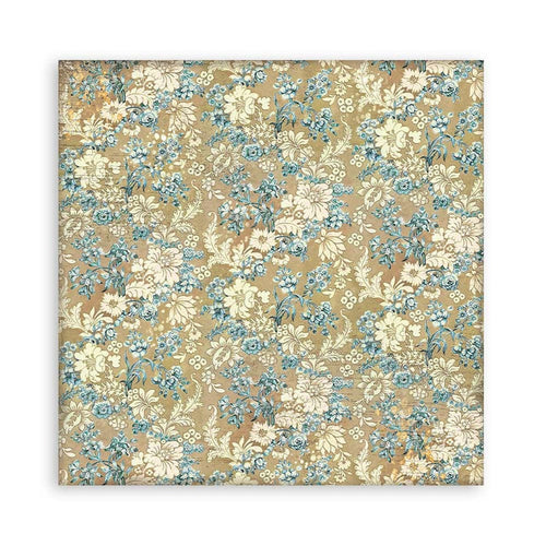 Stamperia Polyester Fabric 12"X12" 4/Pkg - Christmas Greetings