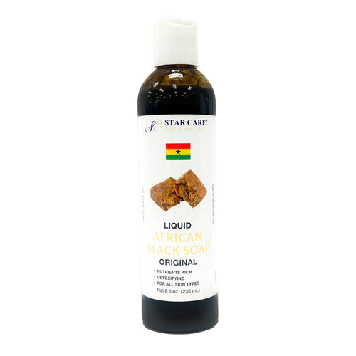 Star Care Virgin Liquid African Black Soap 8oz/235ml - ikatehouse
