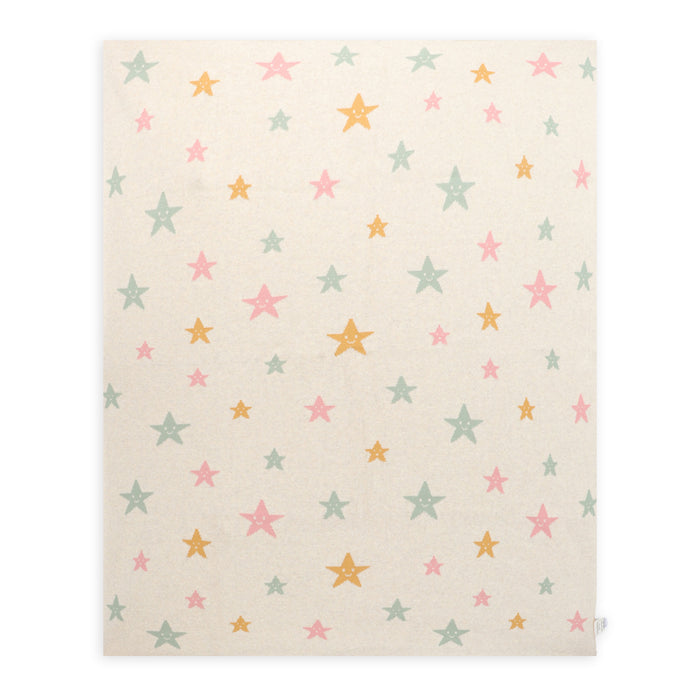 Stars - Jacquard Knit Baby Blanket & Lovey Gift SET (Organic)