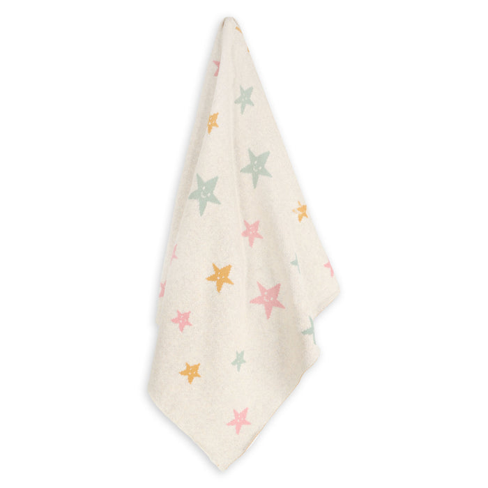 Stars - Jacquard Knit Baby Blanket & Lovey Gift SET (Organic)