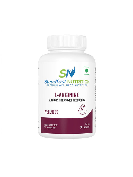 Steadfast Nutrition L-Arginine 500 mg Supplement (60 Capsules)