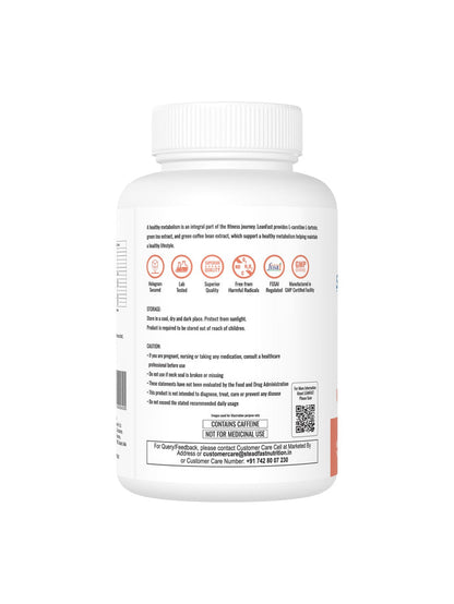 Steadfast Nutrition Leanfast Fat Burners Metabolism Booster Weight Loss Supplements (60 Capsules)