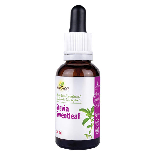 Dropper Bottle of New Roots Stevia Sweetleaf Liquid 30mL