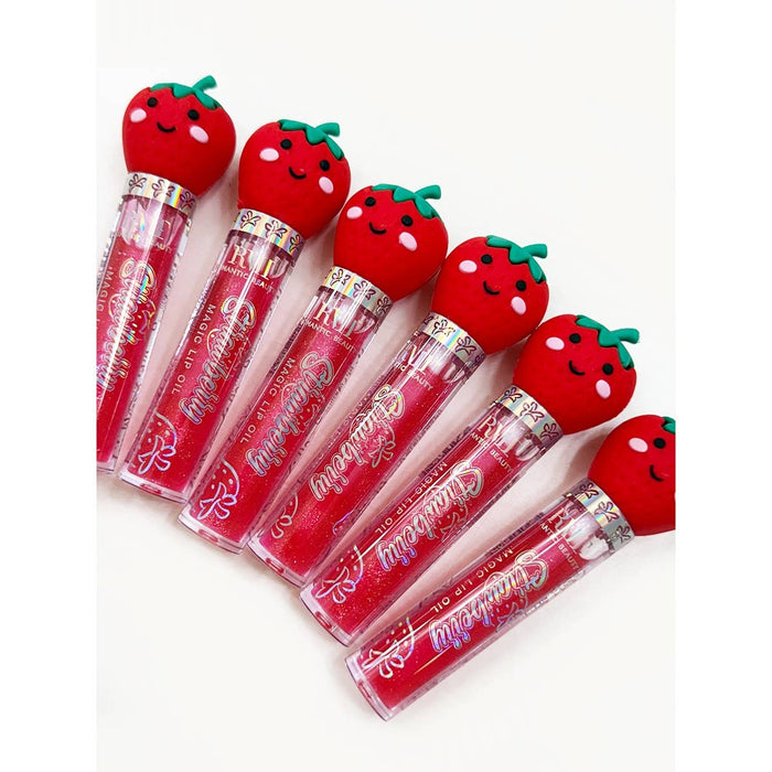 Strawberry Shimmer Magic Lip Gloss: