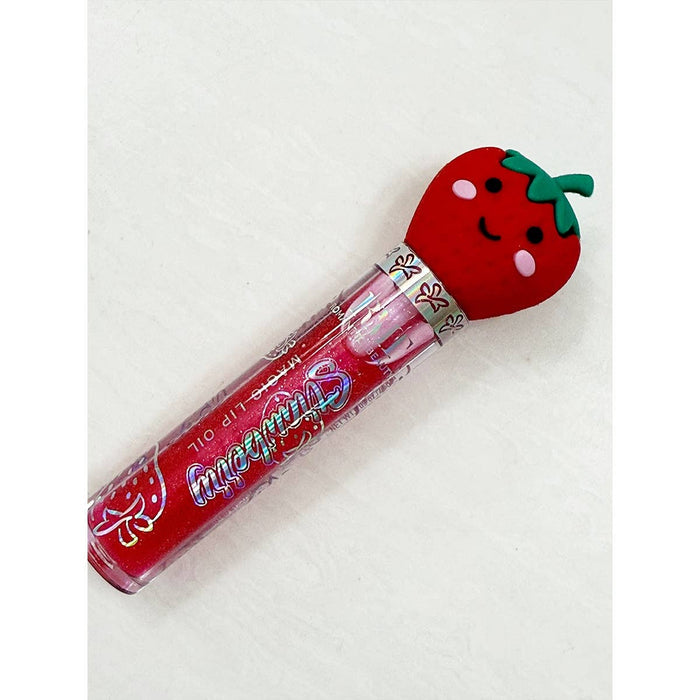 Strawberry Shimmer Magic Lip Gloss: