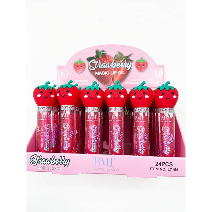 Strawberry Shimmer Magic Lip Gloss: