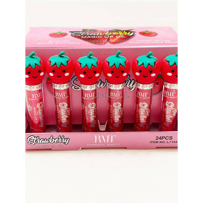 Strawberry Shimmer Magic Lip Gloss: