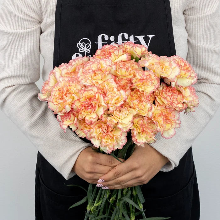 Strawberry Shortcake Carnation Flowers Apron - Image