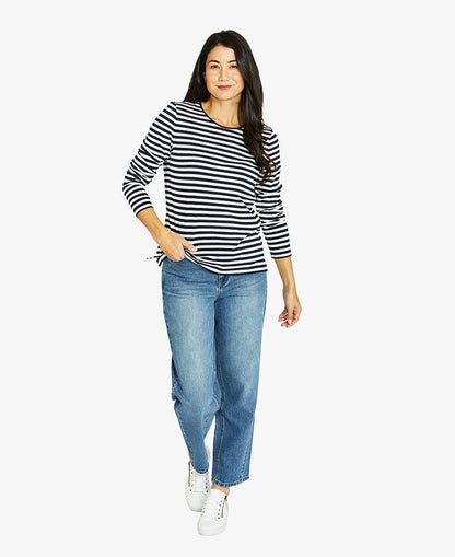 Stripe L/S Crew Tee