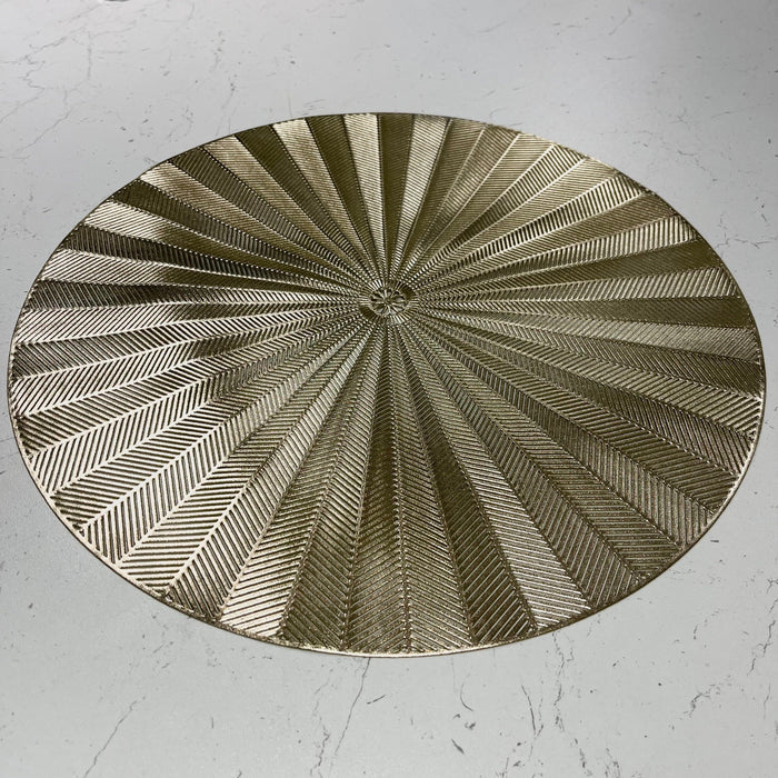 Sunburst Gold Round Placemat - Set of 4 Accessories