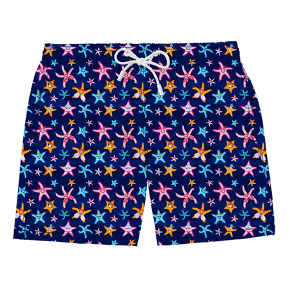 Nachhaltige Herren-Badehose aus recyceltem Material – Modell Super Starfish von Noah*s Ocean.