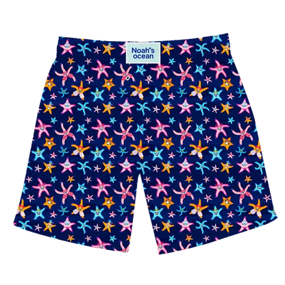 Nachhaltige Herren-Badehose aus recyceltem Material – Modell Super Starfish von Noah*s Ocean.