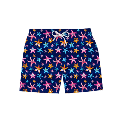 Nachhaltige Kinder-Badehose aus recyceltem Material – Modell Super Starfish von Noah*s Ocean.