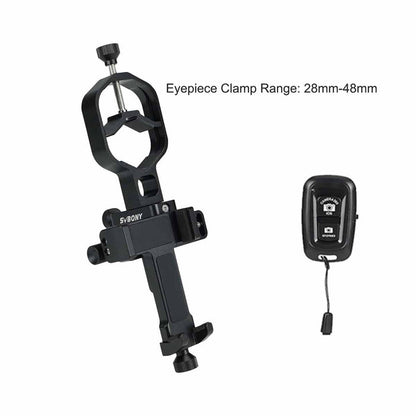 SVBONY SV214 Pro Phone Adapter 3-Axis Universal Clamp 28mm-64mm for Telescope Svbony