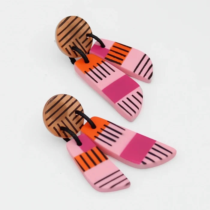Sylca Vivid Hues Geometric Earring
