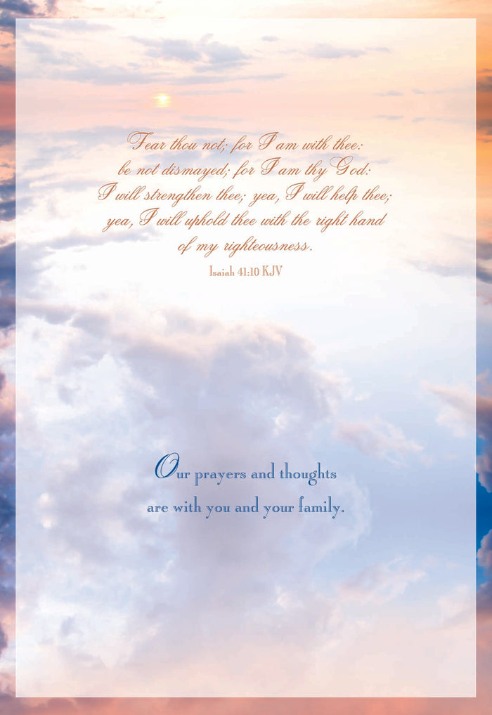 Sympathy - Clouds in the Sky - Assorted Sympathy Cards, Box of 12