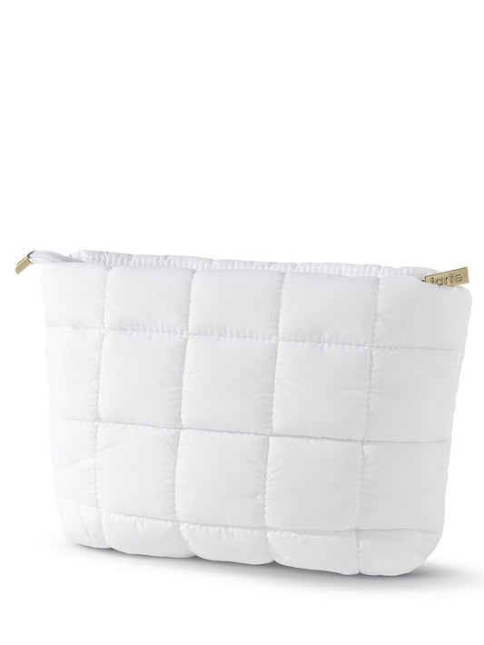 tarte™ puffy makeup bag in white