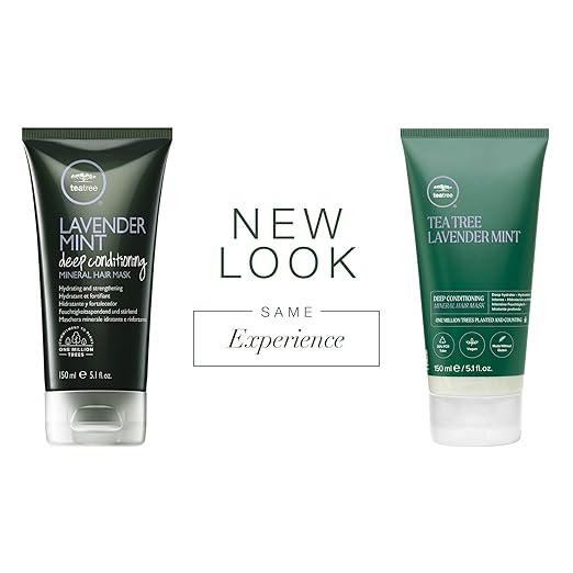 Tea Tree Lavender Mint Deep Conditioning Mineral Hair Mask, Hydrates + Strengthens, For Coarse + Dry Hair, 5.1 fl. oz.