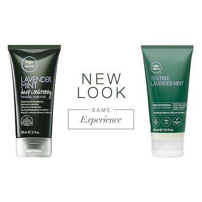 Tea Tree Lavender Mint Deep Conditioning Mineral Hair Mask, Hydrates + Strengthens, For Coarse + Dry Hair, 5.1 fl. oz.