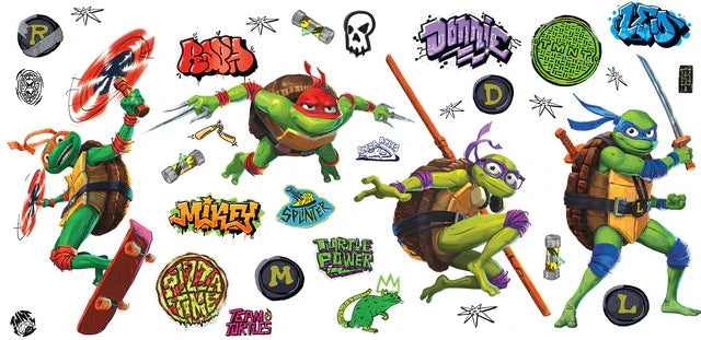 Teenage Ninja Turtles Mayhem Characters Peel & Stick Wall Decals