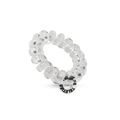 TELETIES Spiral Hair Coils Crystal Clear Hair Ties