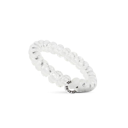 TELETIES Spiral Hair Coils Crystal Clear Hair Ties