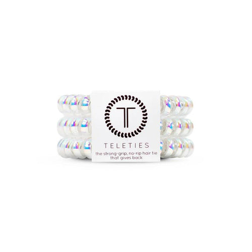 TELETIES Spiral Hair Coils Peppermint Hair Ties