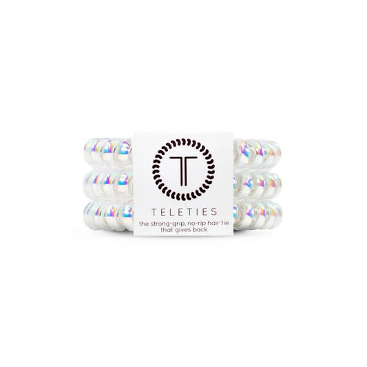 TELETIES Spiral Hair Coils Peppermint Hair Ties