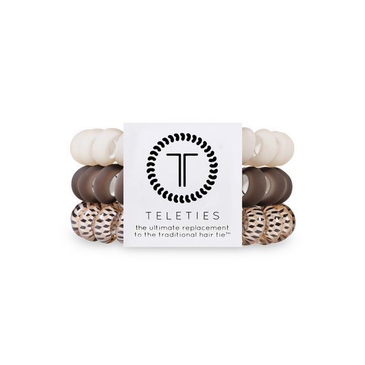 TELETIES Spiral Hair Coils Toasted Hair Ties