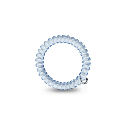 TELETIES Spiral Hair Coils Washed Denim Hair Ties