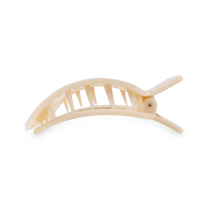TELETIES Square Flat Hair Clip Almond Beige