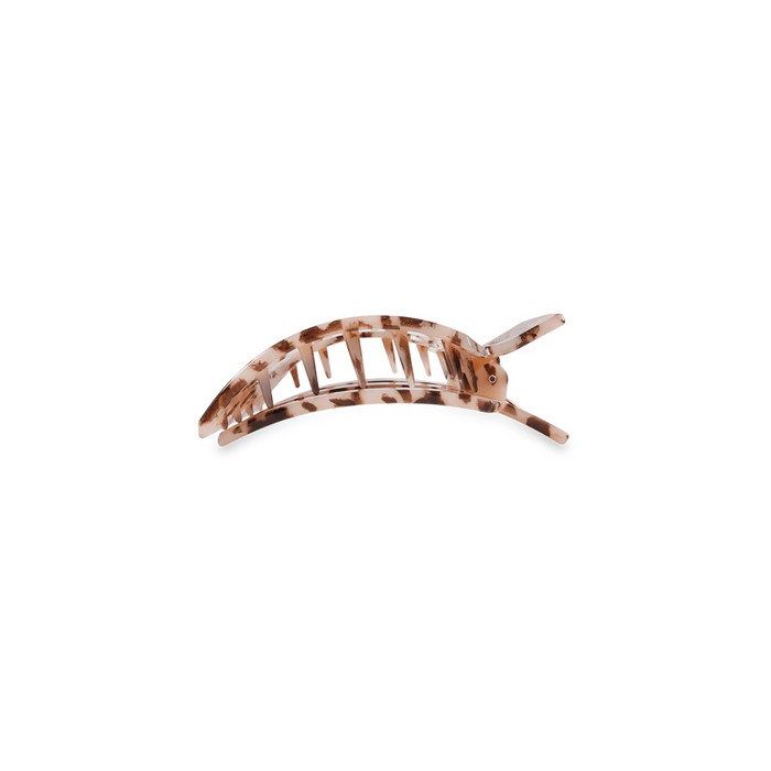 TELETIES Square Flat Hair Clip Blonde Tortoise