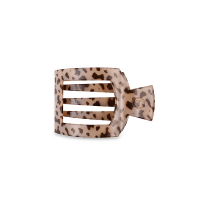 TELETIES Square Flat Hair Clip Blonde Tortoise
