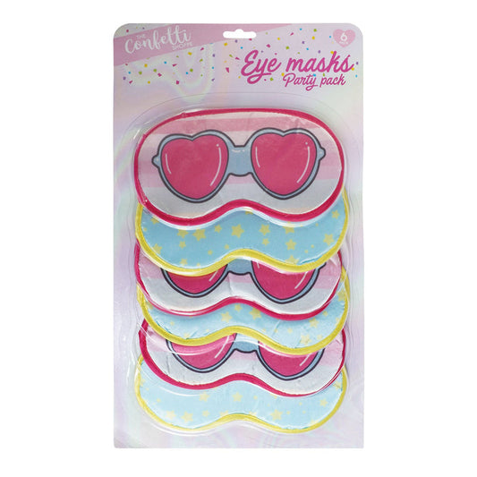The Confetti Shoppe Sleep Eye Masks Party Pack 6pcs - ikatehouse