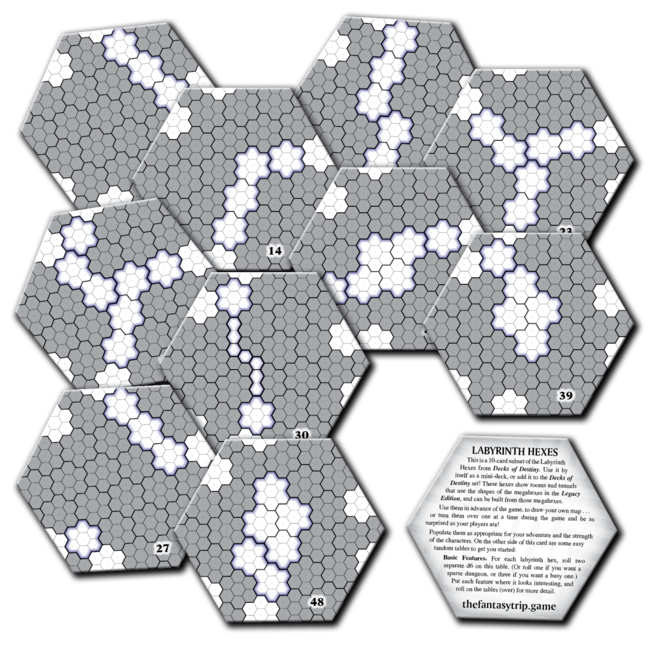 The Fantasy Trip Labyrinth Hexes