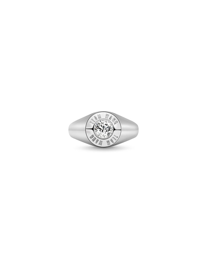 THE ORIGINAL 1 CLASSIC SILVER INLAY RING
